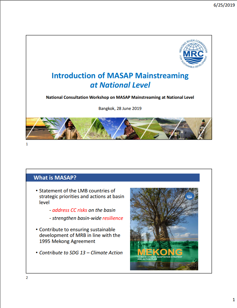 1.Introduction_MASAP_Mainstreaming